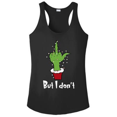 Funny Couple Christmas But I Don't Matching Couples Xmas Ladies PosiCharge Competitor Racerback Tank