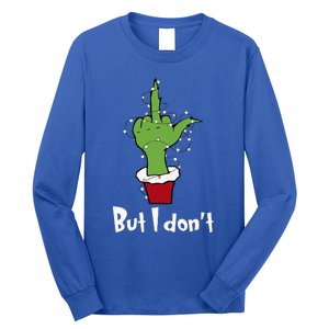 Funny Couple Christmas But I Don't Matching Couples Xmas Long Sleeve Shirt