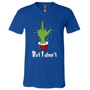 Funny Couple Christmas But I Don't Matching Couples Xmas V-Neck T-Shirt