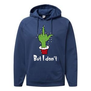 Funny Couple Christmas But I Don't Matching Couples Xmas Performance Fleece Hoodie