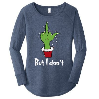 Funny Couple Christmas But I Don't Matching Couples Xmas Women's Perfect Tri Tunic Long Sleeve Shirt