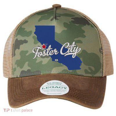 Foster City California CA Map Legacy Tie Dye Trucker Hat