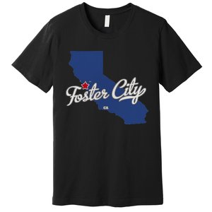 Foster City California CA Map Premium T-Shirt