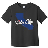 Foster City California CA Map Toddler T-Shirt