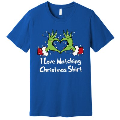 Funny Couple Christmas I Love Matching Christmas Xmas  Premium T-Shirt