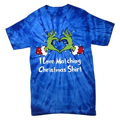 Funny Couple Christmas I Love Matching Christmas Xmas  Tie-Dye T-Shirt