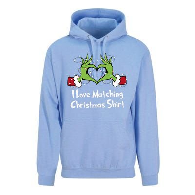 Funny Couple Christmas I Love Matching Christmas Xmas  Unisex Surf Hoodie