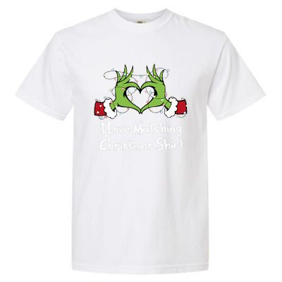 Funny Couple Christmas I Love Matching Christmas Xmas  Garment-Dyed Heavyweight T-Shirt