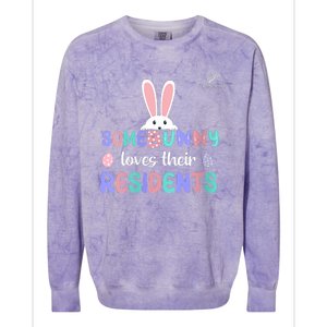 Folsom Care Center Easter Bunny Nursing Home Colorblast Crewneck Sweatshirt