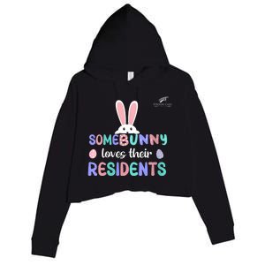 Folsom Care Center Easter Bunny Nursing Home Crop Fleece Hoodie