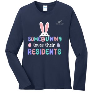 Folsom Care Center Easter Bunny Nursing Home Ladies Long Sleeve Shirt