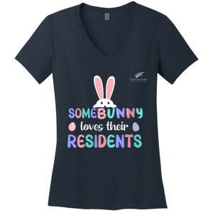 Folsom Care Center Easter Bunny Nursing Home Women's V-Neck T-Shirt