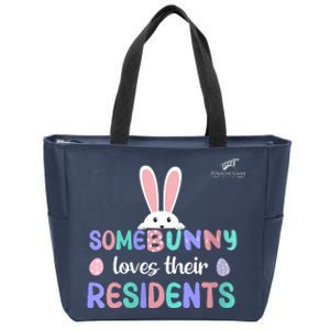 Folsom Care Center Easter Bunny Nursing Home Zip Tote Bag