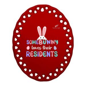 Folsom Care Center Easter Bunny Nursing Home Ceramic Oval Ornament