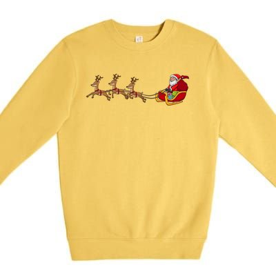 Father Christmas Comes To You At Christmas Gift Premium Crewneck Sweatshirt