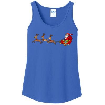 Father Christmas Comes To You At Christmas Gift Ladies Essential Tank