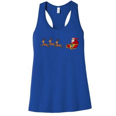 Father Christmas Comes To You At Christmas Gift Women's Racerback Tank