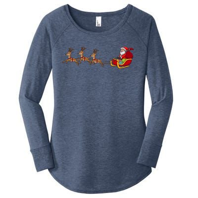 Father Christmas Comes To You At Christmas Gift Women's Perfect Tri Tunic Long Sleeve Shirt