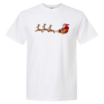 Father Christmas Comes To You At Christmas Gift Garment-Dyed Heavyweight T-Shirt