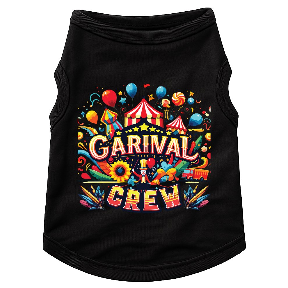 Funny Carnival Crew Circus Party Staff Costume Doggie Tank