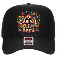 Funny Carnival Crew Circus Party Staff Costume High Crown Mesh Back Trucker Hat