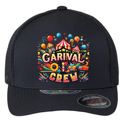 Funny Carnival Crew Circus Party Staff Costume Flexfit Unipanel Trucker Cap