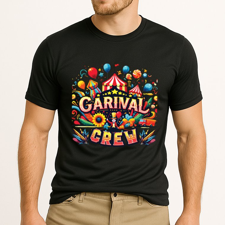 Funny Carnival Crew Circus Party Staff Costume Cooling Performance Crew T-Shirt