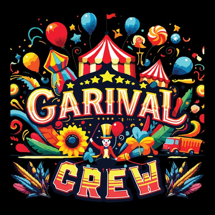 Funny Carnival Crew Circus Party Staff Costume Cooling Performance Crew T-Shirt