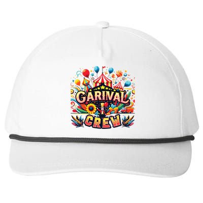 Funny Carnival Crew Circus Party Staff Costume Snapback Five-Panel Rope Hat