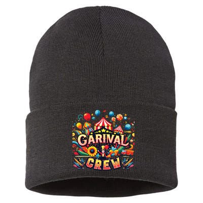 Funny Carnival Crew Circus Party Staff Costume Sustainable Knit Beanie