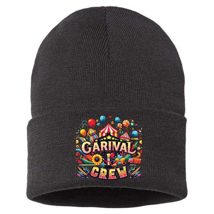 Funny Carnival Crew Circus Party Staff Costume Sustainable Knit Beanie