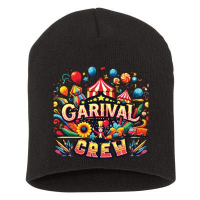 Funny Carnival Crew Circus Party Staff Costume Short Acrylic Beanie