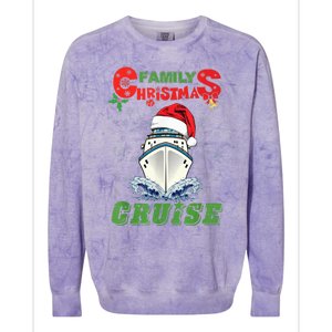 Family Christmas Cruise , Wo, Girls and Boy Sailing Colorblast Crewneck Sweatshirt