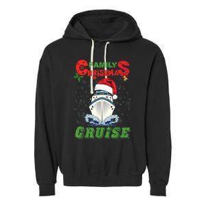 Family Christmas Cruise , Wo, Girls and Boy Sailing Garment-Dyed Fleece Hoodie