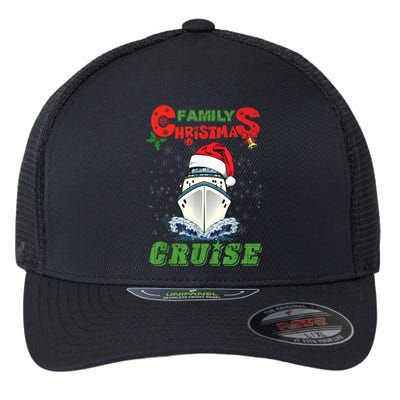 Family Christmas Cruise , Wo, Girls and Boy Sailing Flexfit Unipanel Trucker Cap