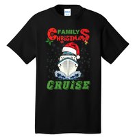 Family Christmas Cruise , Wo, Girls and Boy Sailing Tall T-Shirt