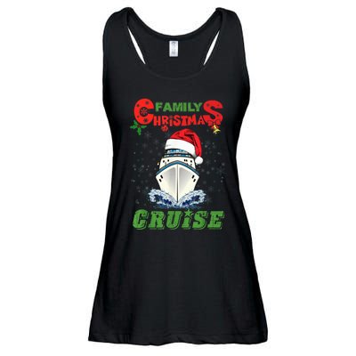 Family Christmas Cruise , Wo, Girls and Boy Sailing Ladies Essential Flowy Tank