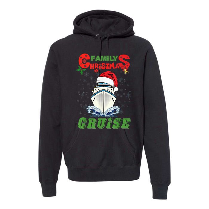 Family Christmas Cruise , Wo, Girls and Boy Sailing Premium Hoodie