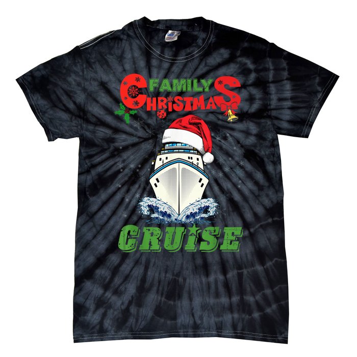 Family Christmas Cruise , Wo, Girls and Boy Sailing Tie-Dye T-Shirt