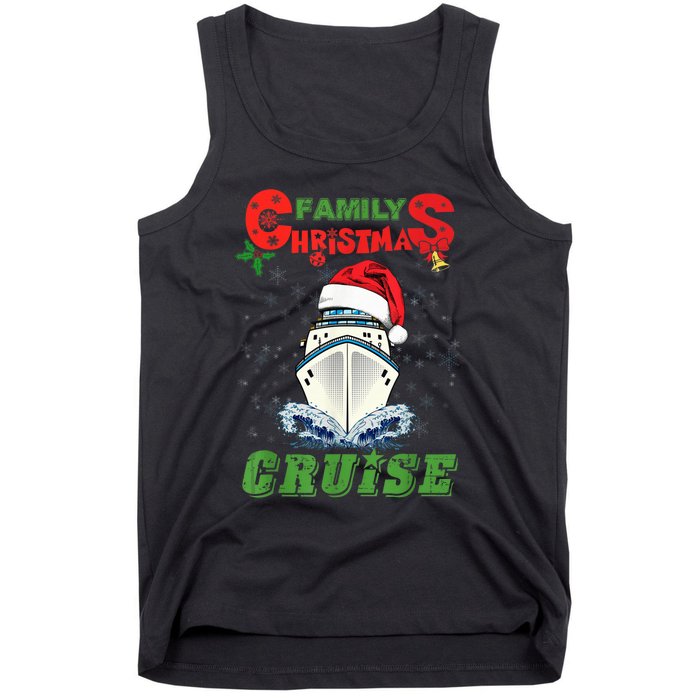 Family Christmas Cruise , Wo, Girls and Boy Sailing Tank Top