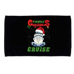 Family Christmas Cruise , Wo, Girls and Boy Sailing Microfiber Hand Towel