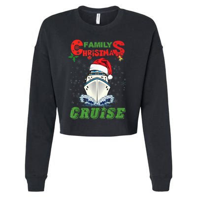 Family Christmas Cruise , Wo, Girls and Boy Sailing Cropped Pullover Crew