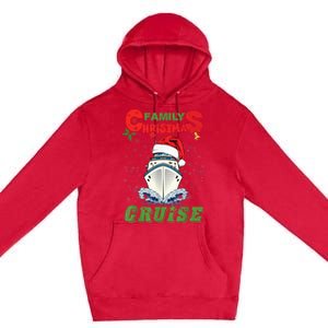 Family Christmas Cruise , Wo, Girls and Boy Sailing Premium Pullover Hoodie