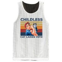 Funny Cat Childless Cat Ladies Vote The Riveter Retro Mesh Reversible Basketball Jersey Tank