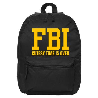 Fbi Costume Cutesy Time Is Over Dan Kash Meme 16 in Basic Backpack