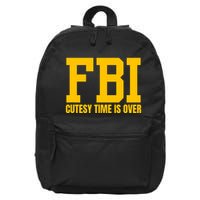 Fbi Costume Cutesy Time Is Over Dan Kash Meme 16 in Basic Backpack