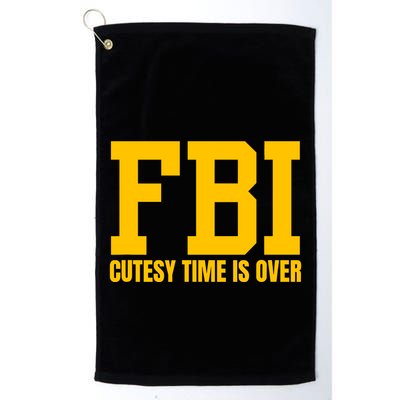 Fbi Costume Cutesy Time Is Over Dan Kash Meme Golf Towel