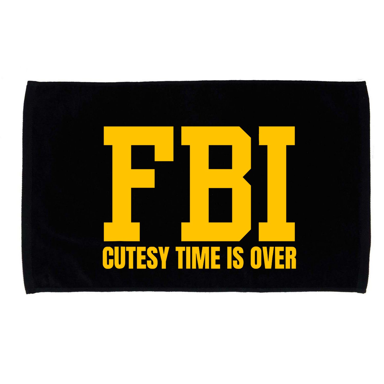 Fbi Costume Cutesy Time Is Over Dan Kash Meme Microfiber Hand Towel