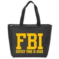 Fbi Costume Cutesy Time Is Over Dan Kash Meme Zip Tote Bag