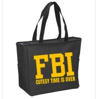 Fbi Costume Cutesy Time Is Over Dan Kash Meme Zip Tote Bag